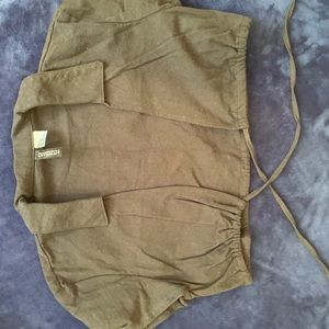 Black Shirt with laces, gently used, size XXS